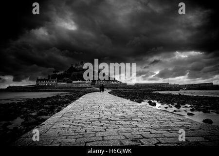 St Michael's Mount vicino a Marazion, Penzance, Cornwall Foto Stock