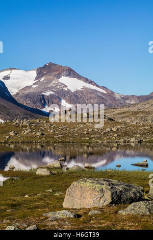 Storsteinsfjell montagna nel nord della Norvegia Foto Stock