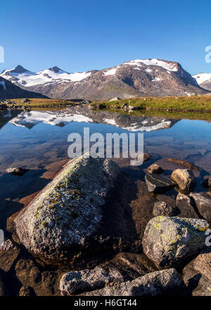 Storsteinsfjell montagna nel nord della Norvegia Foto Stock