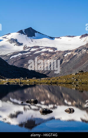 Storsteinsfjell montagna nel nord della Norvegia Foto Stock