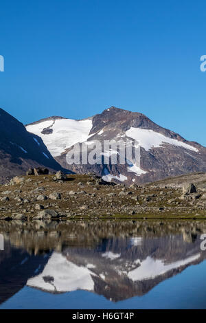 Storsteinsfjell montagna nel nord della Norvegia Foto Stock