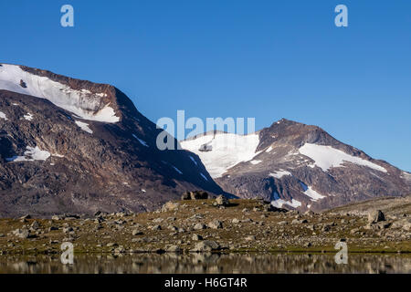 Storsteinsfjell montagna nel nord della Norvegia Foto Stock