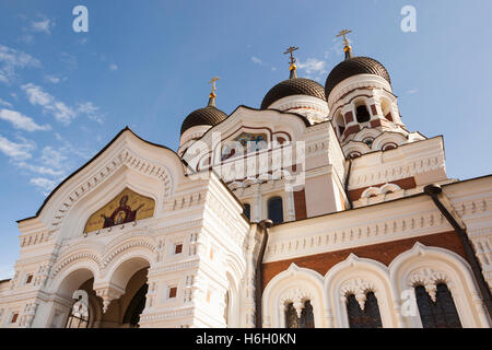 Cattedrale ortodossa di Alexander Nevsky, Toompea, Città Vecchia, Tallinn, Estonia Foto Stock