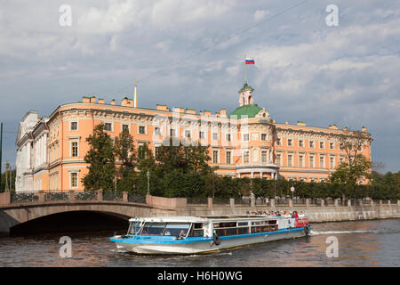 Il castello di Mikhailovsky, San Michele il Castello di San Pietroburgo, Russia Foto Stock