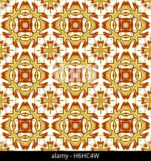 Italiano ornamento tradizionale, Mediterranea seamless pattern, tile design, illustrazione vettoriale. Illustrazione Vettoriale