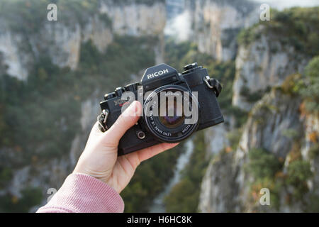 Macchina fotografica vintage Foto Stock