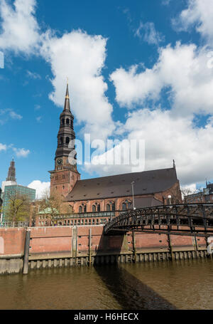 Storica chiesa di Santa Caterina, Amburgo, Germania Foto Stock