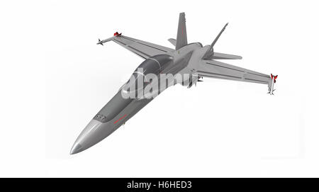 Ritratto di jet militare da combattimento aereo Foto Stock