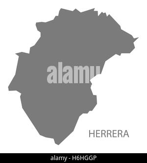 Herrera Panama Mappa grigio Foto Stock