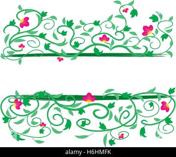 Cornice floreale Illustrazione Vettoriale