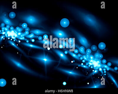 Abstract la sfocatura con bolle - generati digitalmente immagine Foto Stock