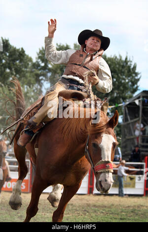 Australian Cowboy all annuale Lang Lang Rodeo. Victoria, Australia. Foto Stock