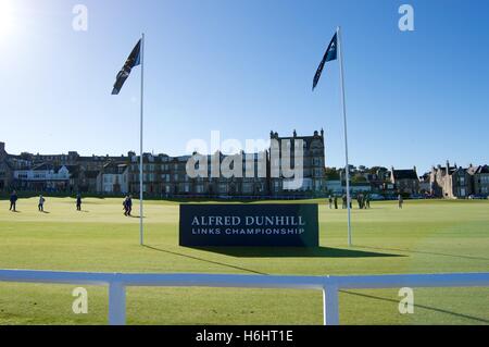 Alfred Dunhill Links Championship sul vecchio campo da golf St Andrews in Scozia Foto Stock