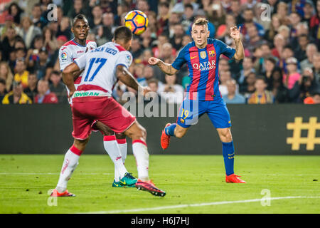 Barcellona, in Catalogna, Spagna. 29 ott 2016. FC Barcelona defender DIGNE in azione nella LaLiga match tra FC Barcelona e Granada CF allo stadio Camp Nou a Barcellona © Matthias Oesterle/ZUMA filo/Alamy Live News Foto Stock