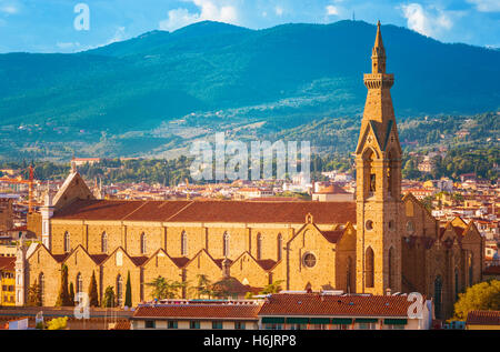 La Basilica di Santa Maria Novella a Firenze, Italia Foto Stock