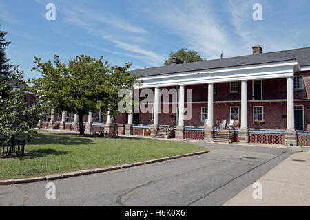 All'interno di Fort Jay sulla Governors Island, New York, Stati Uniti. Foto Stock