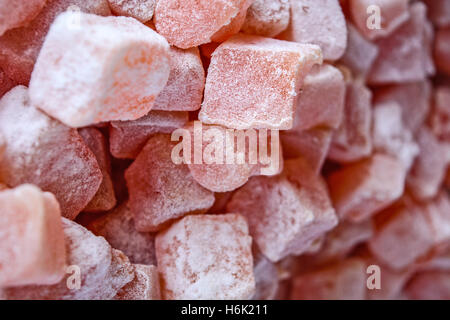 Bella, dolce e morbido specialty delizie turche in attesa che il mercato per comprare alcuni. Foto Stock