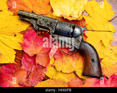 Il tappo e la sfera di percussione pistola di antiquariato Foto Stock