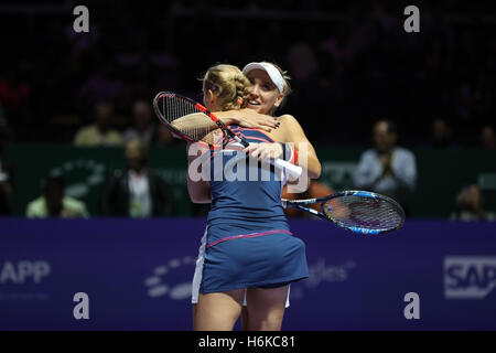 Singapore indoor stadium, Singapore. Il 30 ottobre, 2016. BNP Paribas WTA finals Women Tennis Association .. Credito: Yan Lerval/Alamy Live News Foto Stock