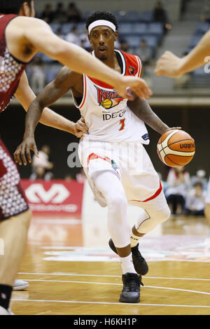 Kanagawa, Giappone. 29 ott 2016. Robert più dozier (Neophoenix) Basket : 2016-17 B.LEAGUE Prima Divisione corrispondenza tra Kawasaki Brave Thunders 84-66 SAN-EN Neophoenix a Todoroki Arena di Kanagawa, Giappone . © Yusuke Nakanishi AFLO/sport/Alamy Live News Foto Stock