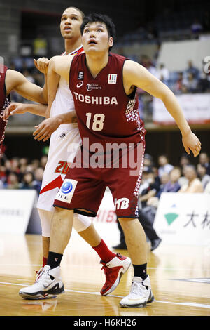 Kanagawa, Giappone. 29 ott 2016. Tatsuya Suzuki (Neophoenix) Basket : 2016-17 B.LEAGUE Prima Divisione corrispondenza tra Kawasaki Brave Thunders 84-66 SAN-EN Neophoenix a Todoroki Arena di Kanagawa, Giappone . © Yusuke Nakanishi AFLO/sport/Alamy Live News Foto Stock