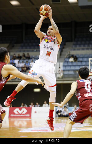 Kanagawa, Giappone. 29 ott 2016. Richard Roby (Neophoenix) Basket : 2016-17 B.LEAGUE Prima Divisione corrispondenza tra Kawasaki Brave Thunders 84-66 SAN-EN Neophoenix a Todoroki Arena di Kanagawa, Giappone . © Yusuke Nakanishi AFLO/sport/Alamy Live News Foto Stock