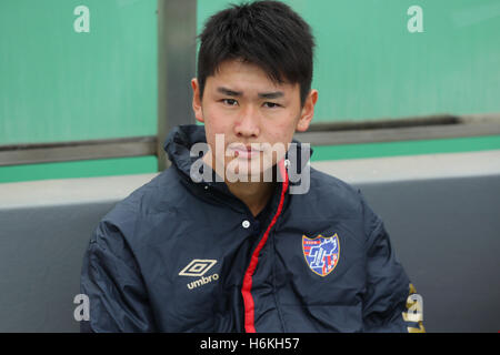 Tokyo, Giappone. 30 ott 2016. Rei Hirakawa (FC Tokyo U-23) calcio /Soccer : 2016 J3 League match tra F.C.Tokyo U-23 4-1 SC Sagamihara a Ajinomoto Nishigaoka Campo a Tokyo in Giappone . © Giovanni Osada AFLO/sport/Alamy Live News Foto Stock