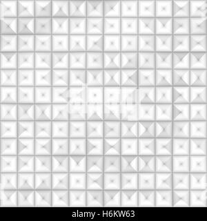 Raster in scala di grigi senza giunture gradiente sottili piastrelle quadrate quadrato geometrico Pattern Foto Stock