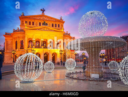 Alte Oper a Francoforte Foto Stock