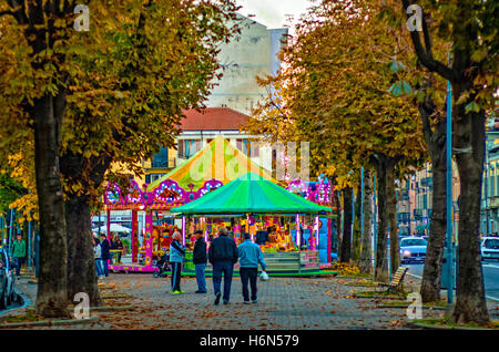 Italia Piemonte Canavese - Rivarolo Canavese - Centro - Corso Torino Foto Stock