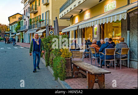 Italia Piemonte Canavese - Rivarolo Canavese - Centro - Corso Torino Foto Stock