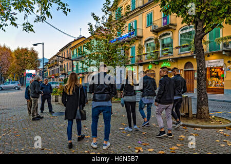 Italia Piemonte Canavese - Rivarolo Canavese - Centro - Corso Torino Foto Stock