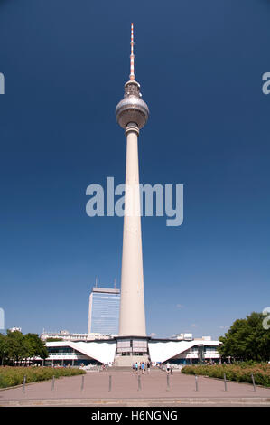 Berlino - fernsehturm alex Foto Stock