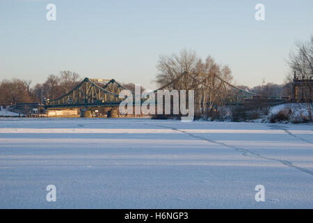 Glienicke ponte di ghiaccio Foto Stock