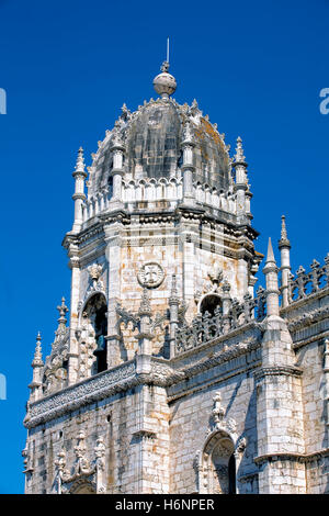 Il monastero di Jeronimos a Lisbona Foto Stock