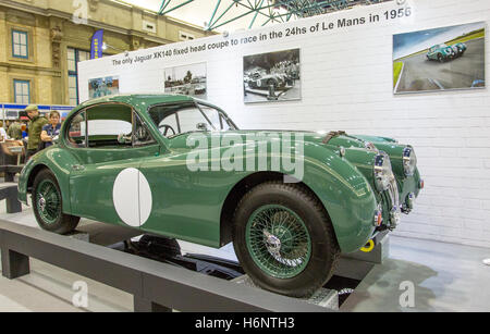 Jaguar XK140 Le Mans Racer al Classic Car Show Alexander Palace di Londra 2016 Foto Stock