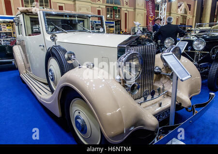 Vintage Rolls Royce 1930 berlina a Classic Car Show Alexander Palace di Londra 2016 Foto Stock