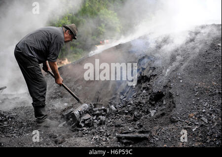 Carbone forno a haltern flaesheim Foto Stock