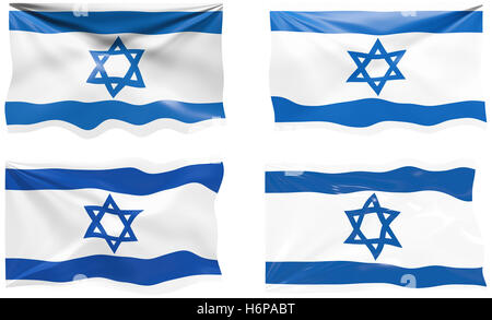 Emblema illustrazione materiale bandiera farmaco anestetico farmaco dipendenza israele nazionale paese nazione tessuto patriottismo patriottica Foto Stock