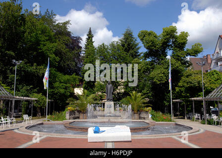 Monumento kneipp a Bad Woerishofen Foto Stock