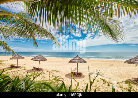 Vista del Lang Co Beach. Thua Thien Huê Provincia, Vietnam. Foto Stock