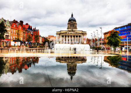 Nottingham City Hall Council House Edificio Piazza del Mercato facciata Nottinghamshire Inghilterra GB UK UE Unione europea Europa 1929 Foto Stock