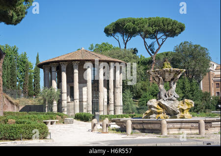 Il Tempio di Vesta a Roma Italia Foto Stock