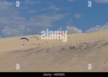 Schermate di scorrimento a la Dune du Pyla Foto Stock