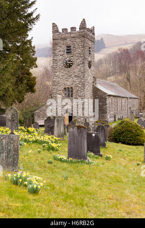 Chiesa del Gesù, Troutbeck, Lake District, Cumbria, Inghilterra Foto Stock