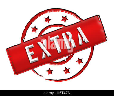 Banner pittogramma pittogramma simbolo del commercio oltre extra isolato isolato attenzione importante banner astratta etichetta rétro Foto Stock