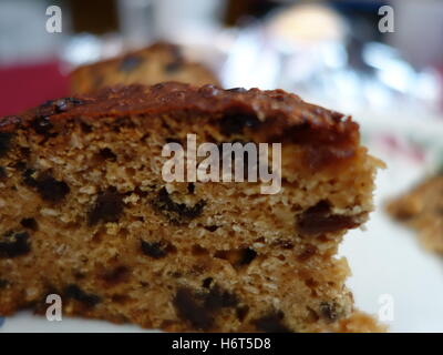 Una fetta di torta di frutta Foto Stock