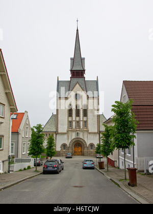 San Giuseppe chiesa parrocchiale, Stavanger, Norvegia. Architetto: Hans Jacob Sparre Foto Stock