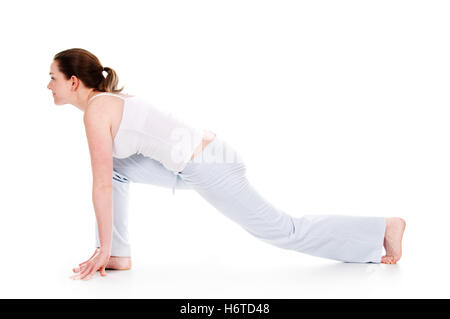 Donna donne belle beauteously nizza sport femmina isolato persona muscolo di alimentazione di energia elettrica di potenza elettrica Foto Stock