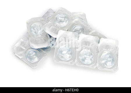 Scopo la salute macro close-up di ammissione macro vista ravvicinata isolato medicalmente medical closeup faccia lente sintetici in plastica Foto Stock